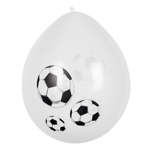 E-Carnavalskleding.nl Set 6 latex ballonnen Voetbal