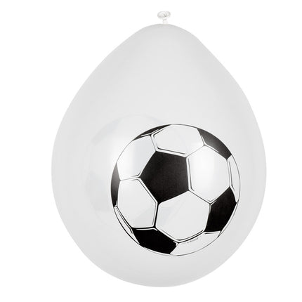 E-Carnavalskleding.nl Set 6 latex ballonnen Voetbal