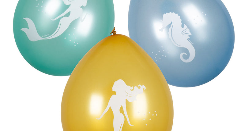 E-Carnavalskleding.nl Set 6 latex ballonnen Zeemeermin