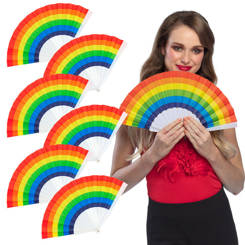 E-Carnavalskleding.nl Set 6 waaiers Pride