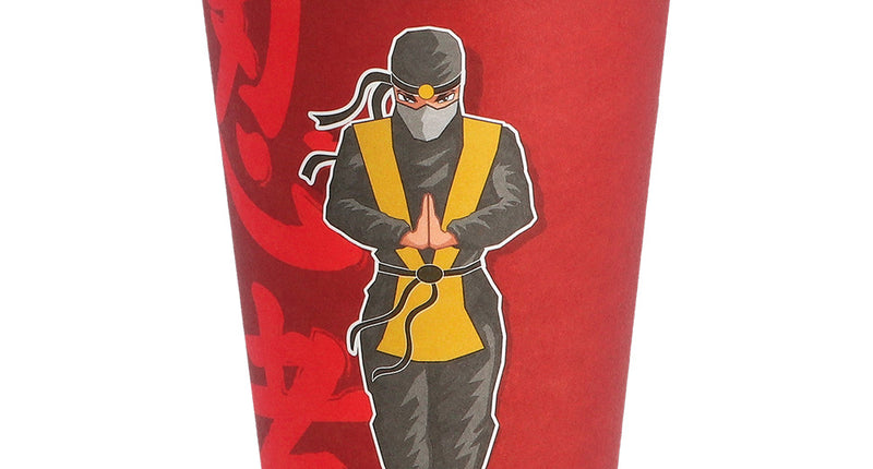E-Carnavalskleding.nl Set 8 papieren bekertjes Ninja
