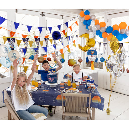 E-Carnavalskleding.nl Set 8 papieren bekertjes Space