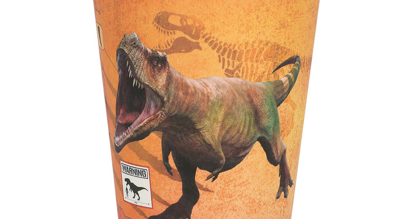 E-Carnavalskleding.nl Set 8 papieren bekertjes T-rex