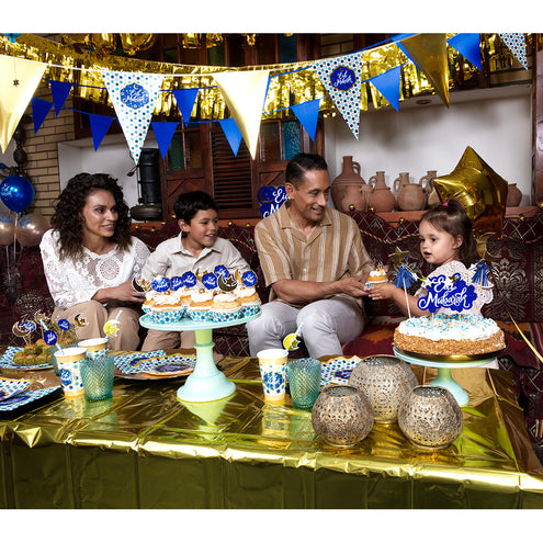 E-Carnavalskleding.nl Set 8 papieren bordjes 'Eid Mubarak'