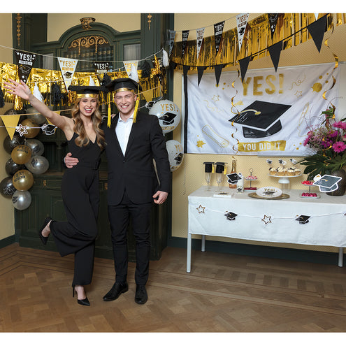 E-Carnavalskleding.nl Set 8 papieren bordjes 'Yes you did it'