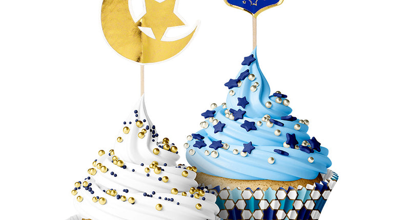 E-Carnavalskleding.nl Set cupcakedecoratie 'Eid Mubarak'