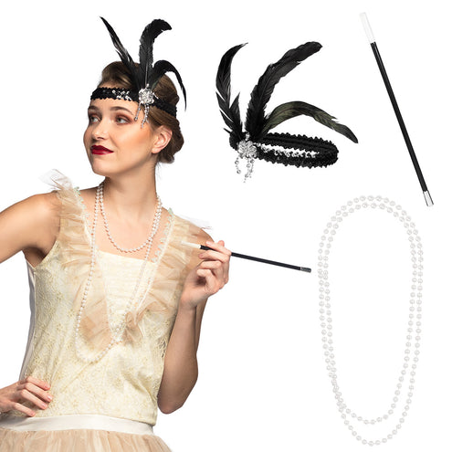 E-Carnavalskleding.nl Set Flapper Charleston jaren 20