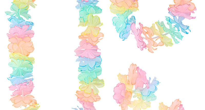 E-Carnavalskleding.nl Set Hawaii Pastel