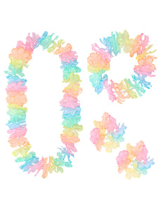 E-Carnavalskleding.nl Set Hawaii Pastel
