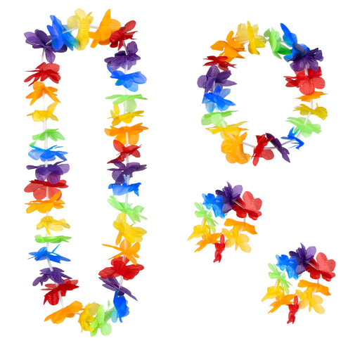 E-Carnavalskleding.nl Set Hawaii Rainbow