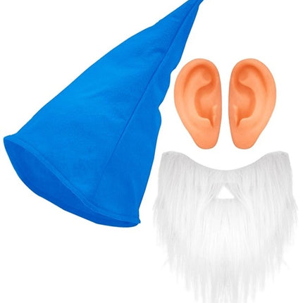 E-Carnavalskleding.nl Set kabouter blauw Isa