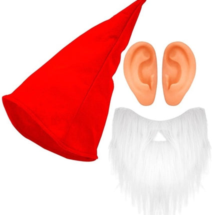 E-Carnavalskleding.nl Set kabouter rood Sem