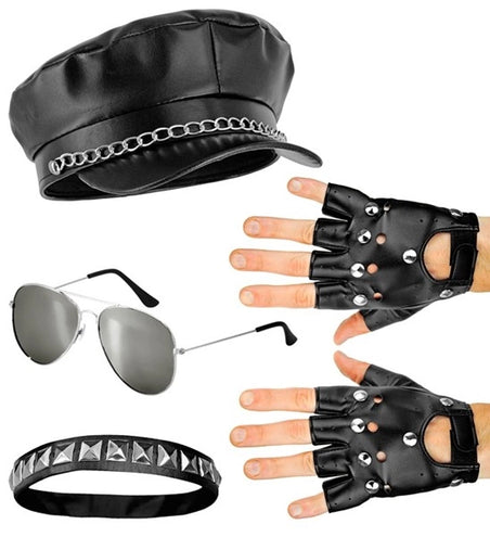 E-Carnavalskleding.nl Set rocker / biker Thijs