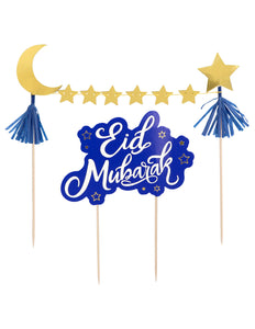 E-Carnavalskleding.nl Set taartdecoratie 'Eid Mubarak'