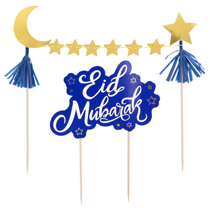 E-Carnavalskleding.nl Set taartdecoratie 'Eid Mubarak'