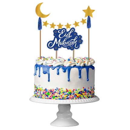 E-Carnavalskleding.nl Set taartdecoratie 'Eid Mubarak'