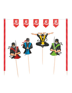 E-Carnavalskleding.nl Set taartdecoratie Ninja