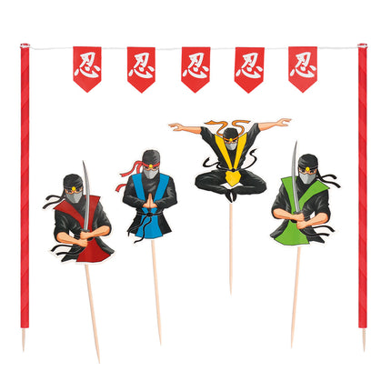 E-Carnavalskleding.nl Set taartdecoratie Ninja