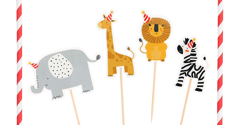 E-Carnavalskleding.nl Set taartdecoratie Safari