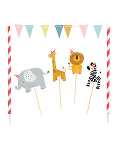 E-Carnavalskleding.nl Set taartdecoratie Safari