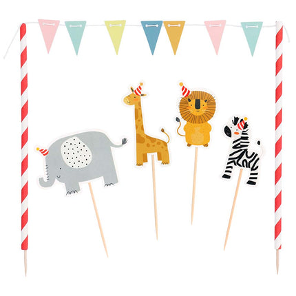 E-Carnavalskleding.nl Set taartdecoratie Safari