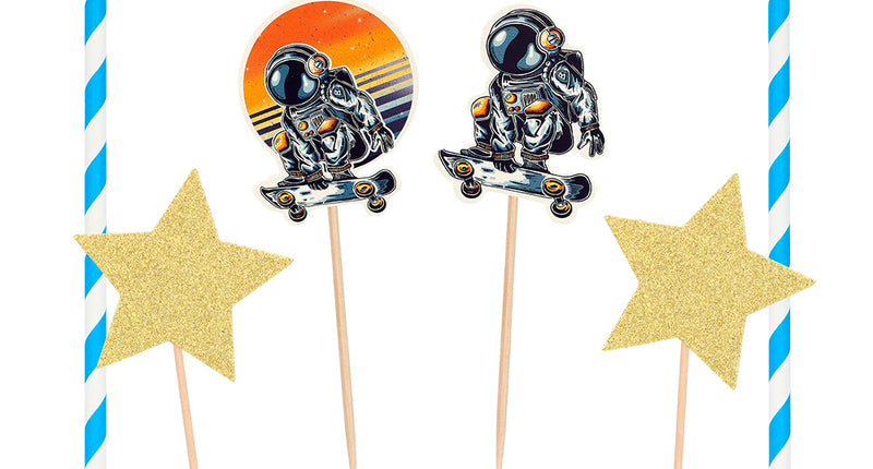E-Carnavalskleding.nl Set taartdecoratie Space