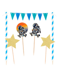 E-Carnavalskleding.nl Set taartdecoratie Space