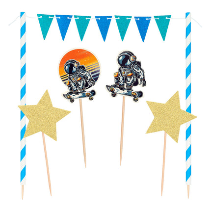 E-Carnavalskleding.nl Set taartdecoratie Space