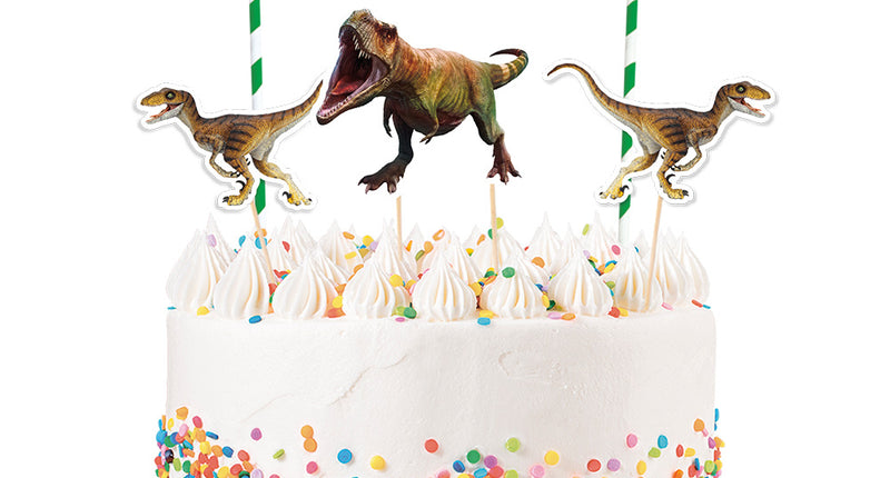 E-Carnavalskleding.nl Set taartdecoratie T-rex
