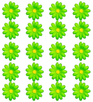 E-Carnavalskleding.nl Set van 20 decoratieve groene bloemen Niels