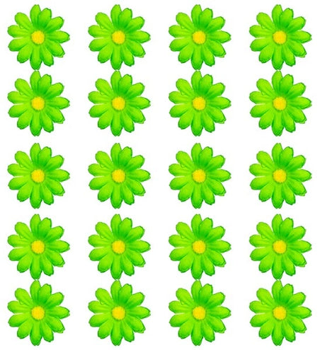 E-Carnavalskleding.nl Set van 20 decoratieve groene bloemen Niels