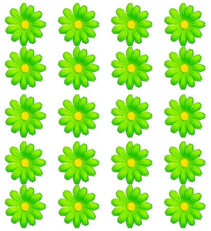 E-Carnavalskleding.nl Set van 20 decoratieve groene bloemen Niels