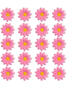 E-Carnavalskleding.nl Set van 20 decoratieve roze bloemen Roos
