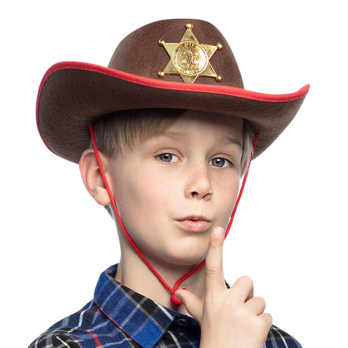 E-Carnavalskleding.nl Sheriff cowboyhoed kind Rookie