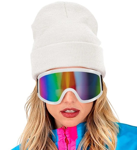 E-Carnavalskleding.nl Ski-bril 80's wit Yara