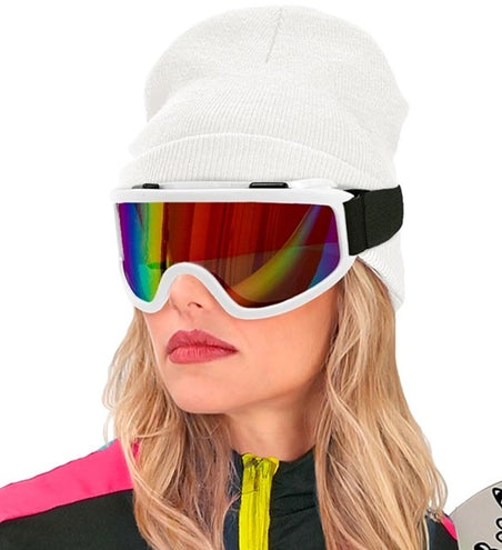 E-Carnavalskleding.nl Ski-bril 80's wit Yara