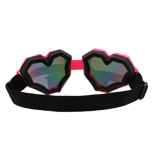 E-Carnavalskleding.nl Ski bril Festilove roze hartjes