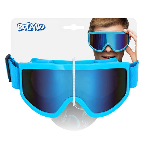 E-Carnavalskleding.nl Skibril neon blauw unisex
