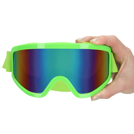 E-Carnavalskleding.nl Skibril neon groen unisex