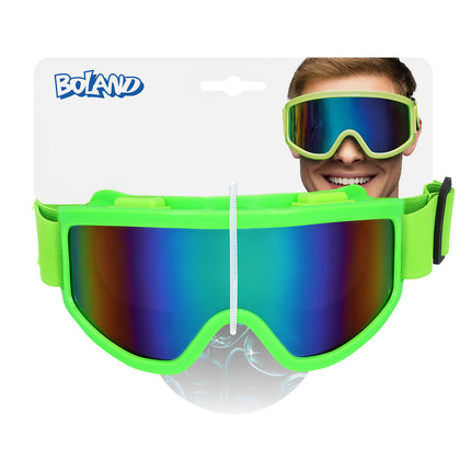 E-Carnavalskleding.nl Skibril neon groen unisex