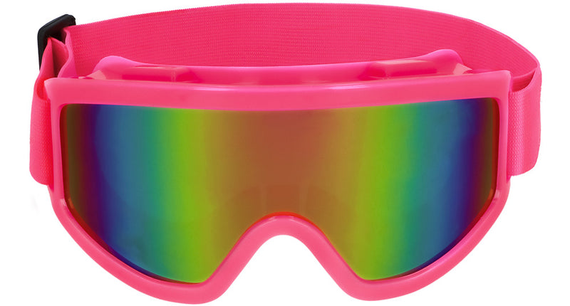 E-Carnavalskleding.nl Skibril neon roze unisex