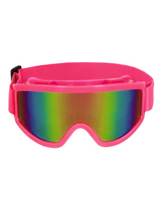 E-Carnavalskleding.nl Skibril neon roze unisex