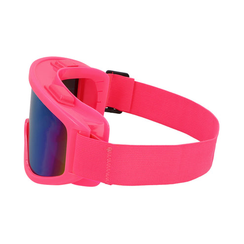 E-Carnavalskleding.nl Skibril neon roze unisex
