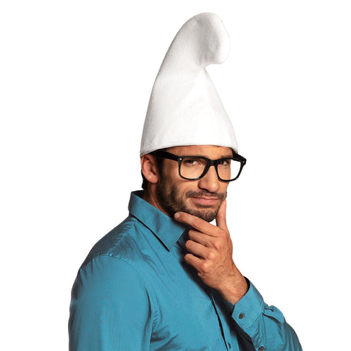 E-Carnavalskleding.nl Smurfenmuts kabouter wit