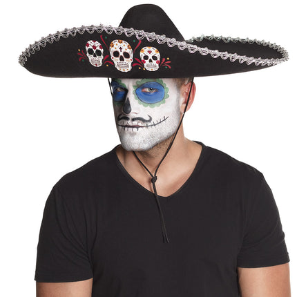 E-Carnavalskleding.nl Sombrero Calavera