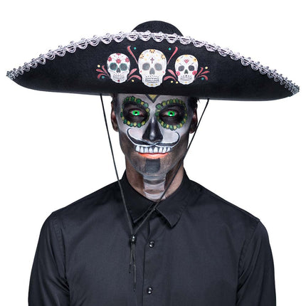 E-Carnavalskleding.nl Sombrero Calavera