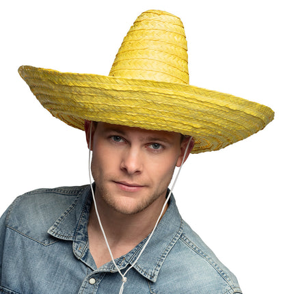 E-Carnavalskleding.nl Sombrero Puebla geel