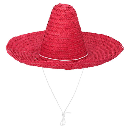 E-Carnavalskleding.nl Sombrero Puebla rood