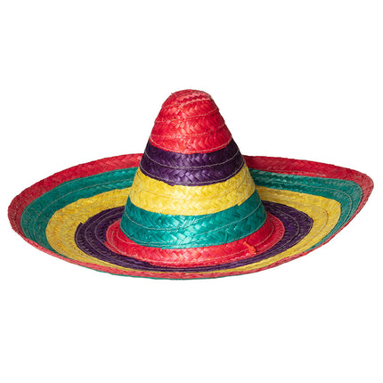 E-Carnavalskleding.nl Sombrero Puebla veelkleurig