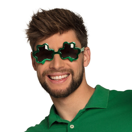 E-Carnavalskleding.nl St. Patricksday bril klavertje vier